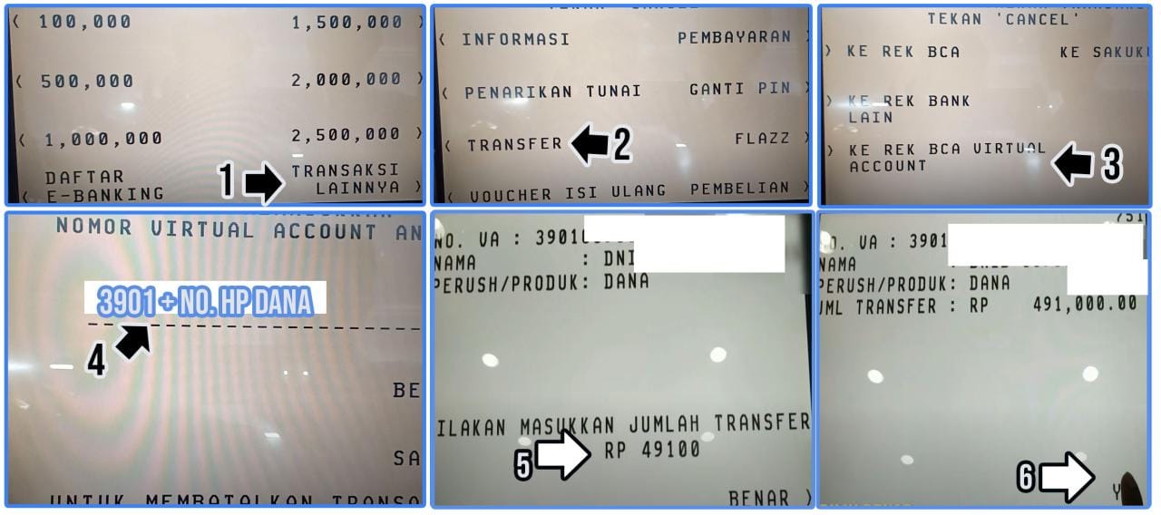 5 Cara tf dari ATM BCA ke Dana Lengkap