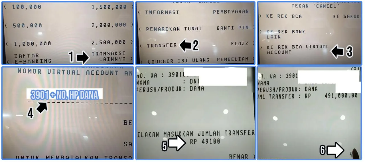 5 Cara tf dari ATM BCA ke Dana Lengkap