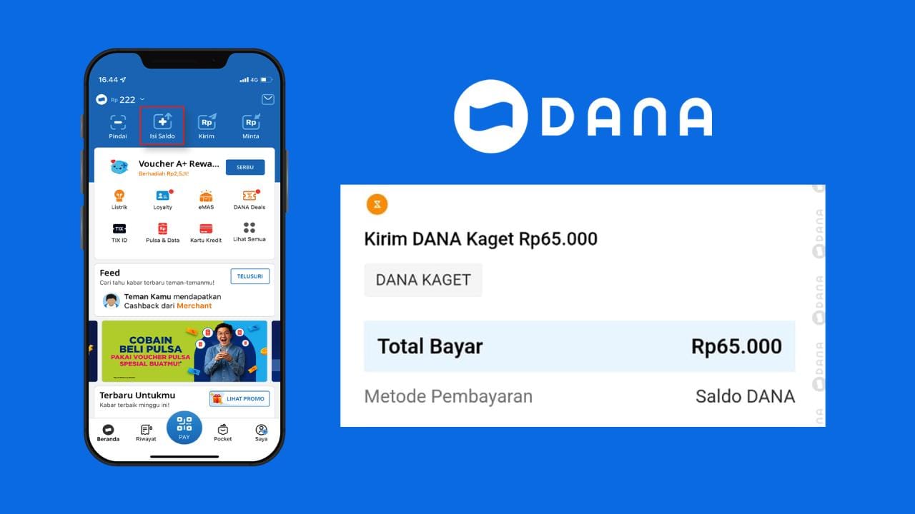 4 Cara Top Up e-Money di DANA Terbaru