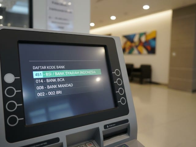 Kode Bank BSI di ATM