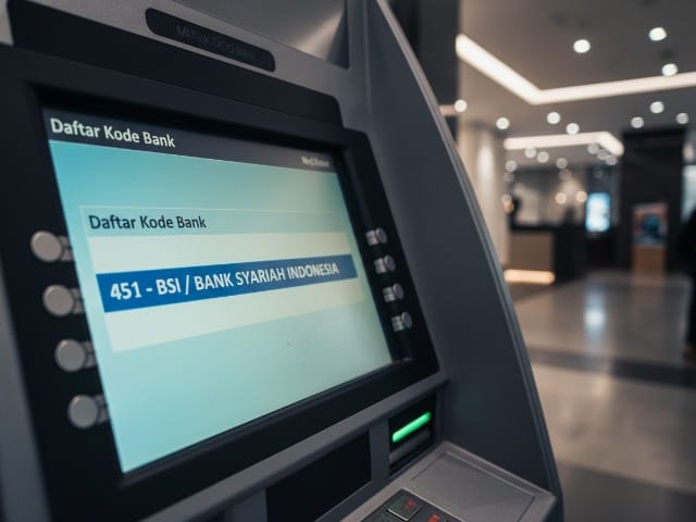 Kode Bank BSI di ATM